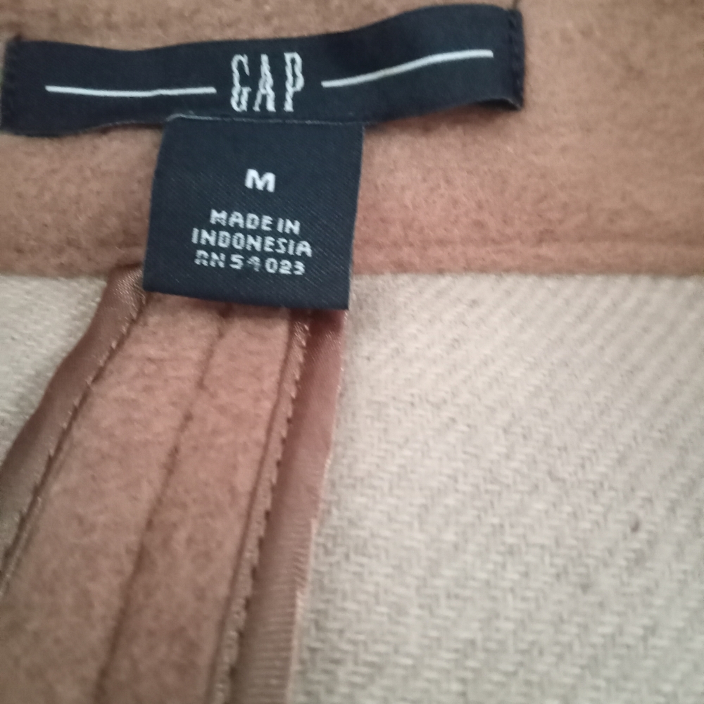 Gap Double-Breasted Coat Size Medium - image 3